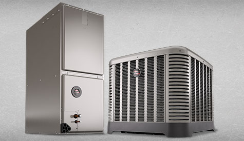 This is an image of Ruud's entire A/C product Line.