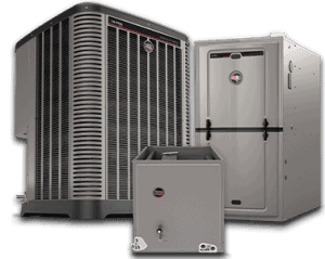 This is an image of a Ruud 90's series gas furnace
