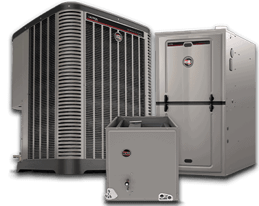 This is an image of a Ruud 90's series gas furnace